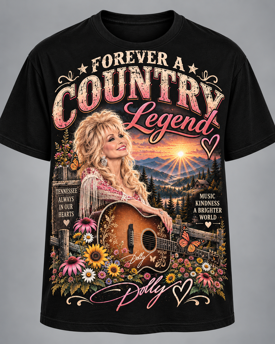 Dolly Forever โ Her Music, Her Heart, Her Legacy Tribute Tee๐๐ฆ๐ธ