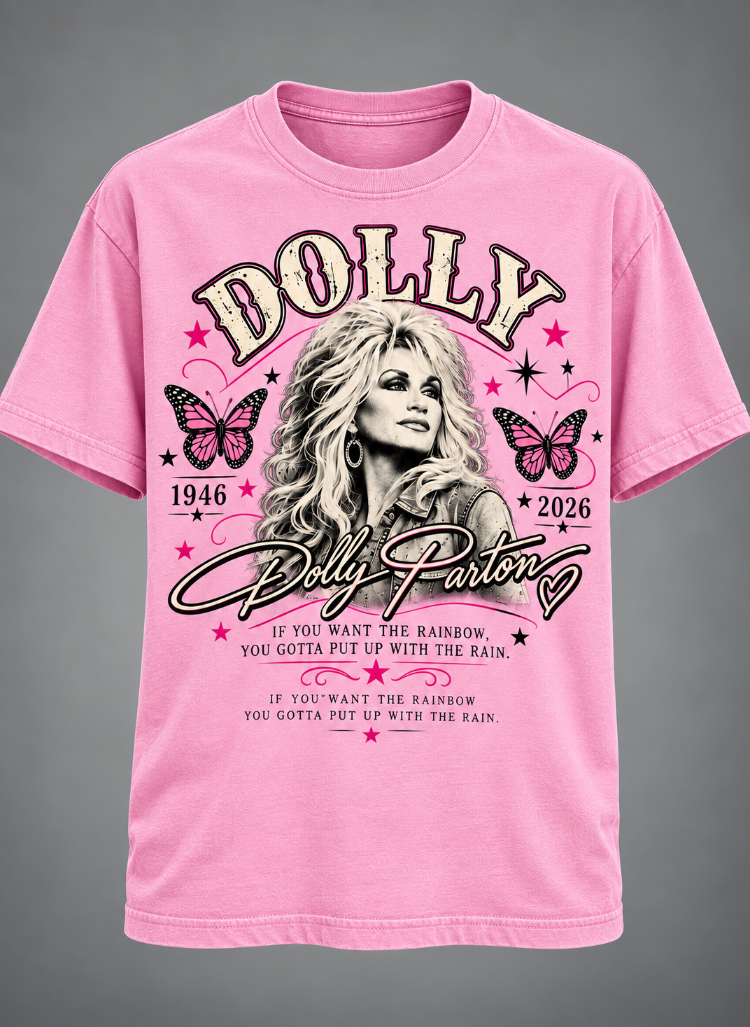 Dolly Parton Rainbow Tribute T-Shirt โ If You Want the Rainbow Vintage Country Music Memorial Tee๐๐ฆ๐ธ