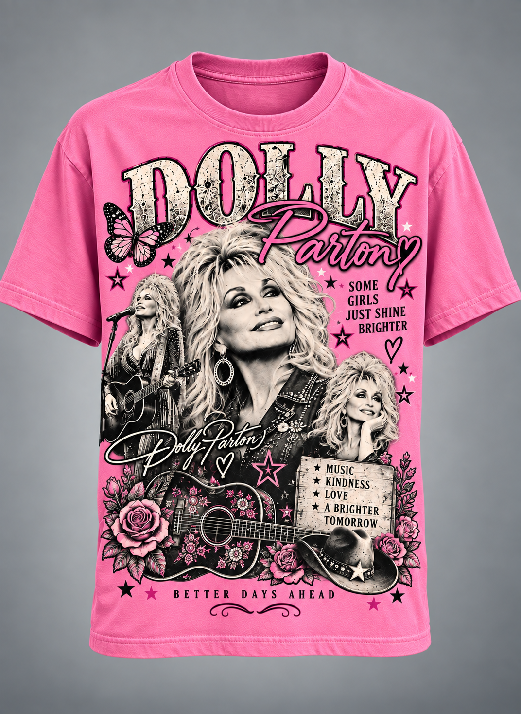 Dolly Parton Better Days Ahead T-Shirt โ Some Girls Just Shine Brighter Country Music Tribute Tee๐๐ฆ๐ธ