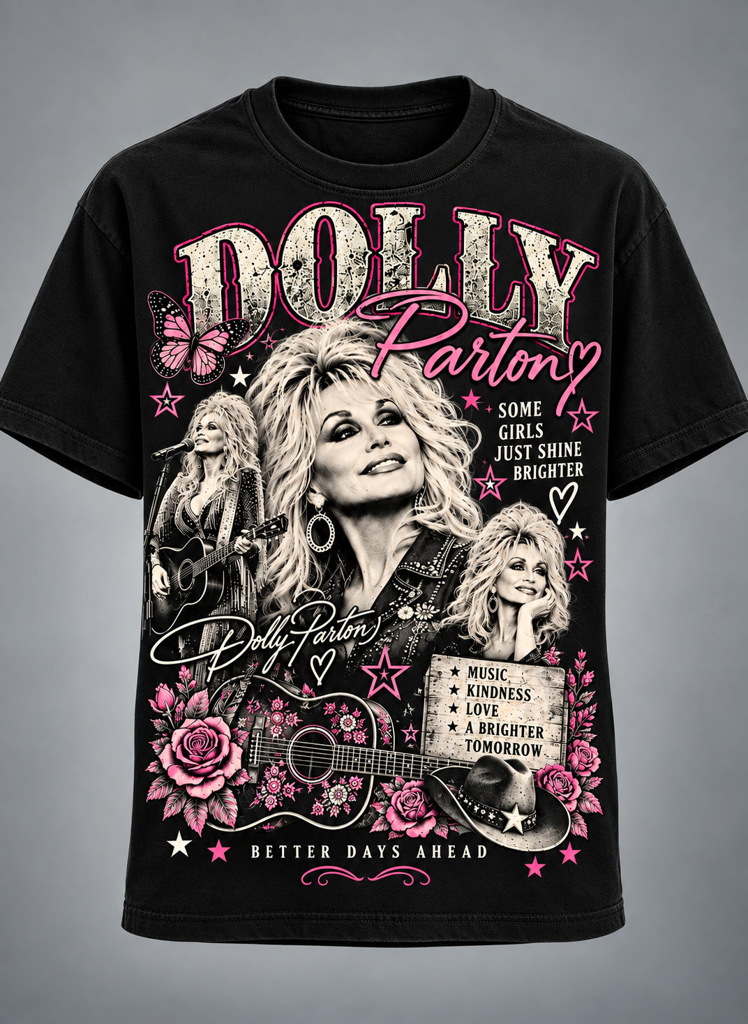 Dolly Parton Better Days Ahead T-Shirt – Some Girls Just Shine Brighter Country Music Tribute Tee💗🦋🎸